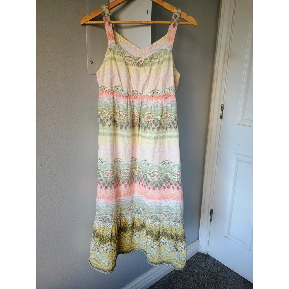 Sonoma Floral Paisley Print pastel whimsical flowy boho lightweight coastal midi
